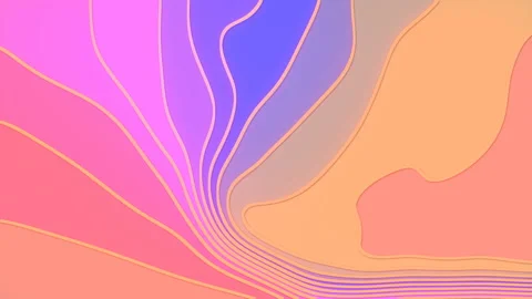 3d rendering flat wavy background. Digital seamless loop animation 4K UHD Stock Footage 160851095