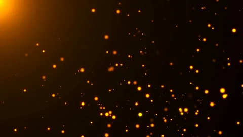 3d rendering flickering gold particles. Abstract background Video stock 86012469