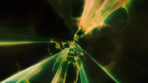 3D rendering the flight to another dimension through a wormhole Stock Illustration