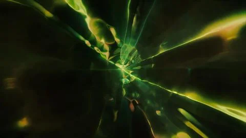 3D rendering the flight to another dimension through a wormhole 库存插图