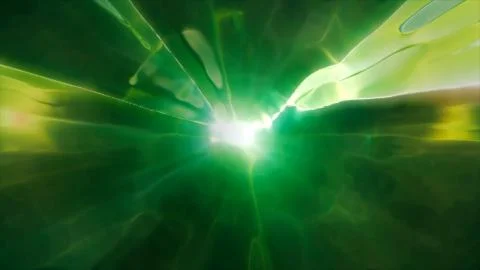 3D rendering the flight to another dimension through a wormhole Stock Illustration