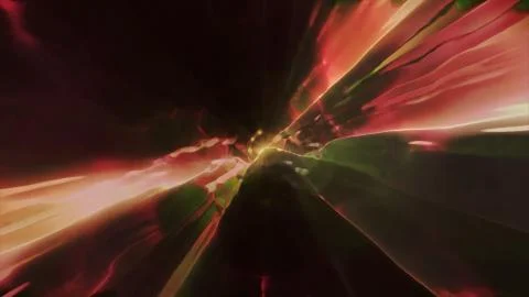 3D rendering the flight to another dimension through a wormhole Stock Illustration