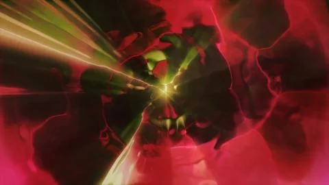 3D rendering the flight to another dimension through a wormhole Stock Illustration