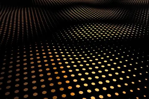 3d rendering, flow dot with gradient background 스톡 일러스트