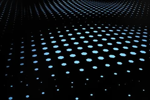 3d rendering, flow dot with gradient background 스톡 일러스트