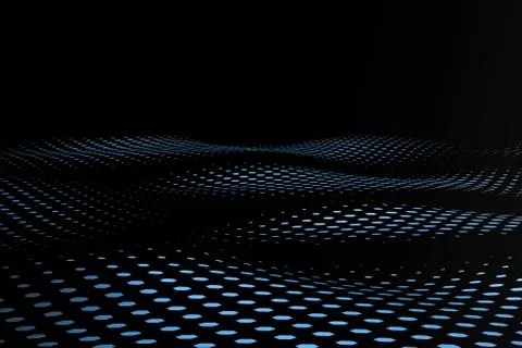 3d rendering, flow dot with gradient background 스톡 일러스트