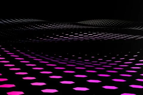 3d rendering, flow dot with gradient background イラスト素材