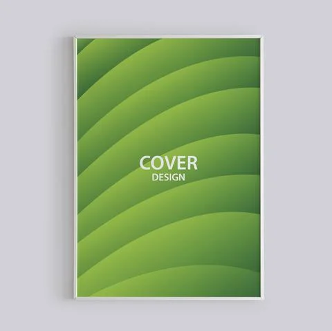 3D rendering flyer poster design, vector business flyer template Stock Illustration