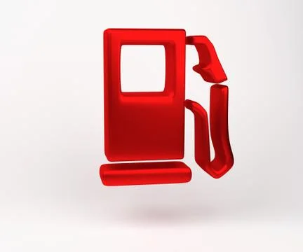 3D rendering. Fuel Indicator Symbol icon isolated on white background. Auto Stock Photos