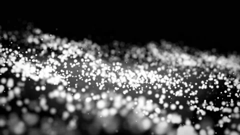 3D rendering future abstract digital particles background, Wave of particles Vidéo 201590022