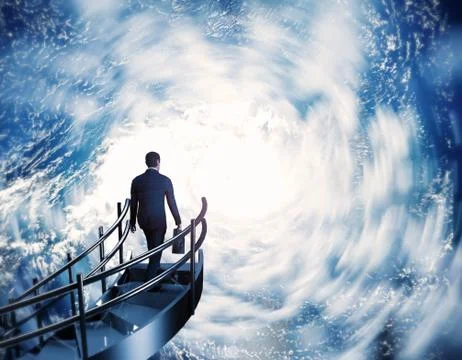 3d rendering of a future business man concept Stock Illustration