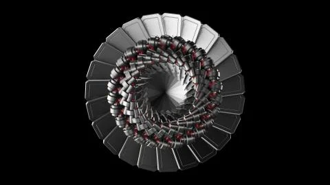 3D rendering of Future technology, security concept background. Stock Illustration