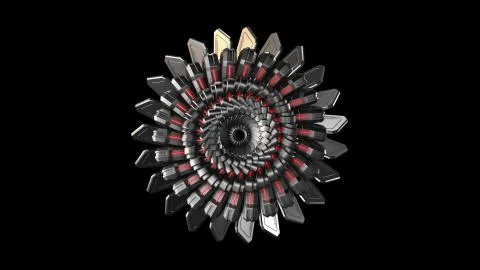 3D rendering of Future technology, security concept background. Stock Illustration