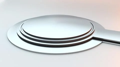 3d rendering of futuristic interior with empty stage, computer generated Stock Illustration