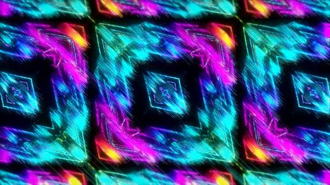 3D Rendering Futuristic kaleidoscope patterns Psychedelic Abstract Background 스톡 일러스트