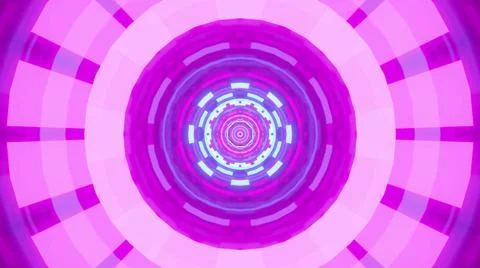 A 3D rendering of futuristic kaleidoscopic patterns in light purple vibrant c Stock Illustration