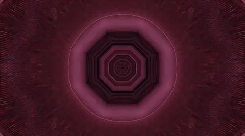 3D rendering of futuristic kaleidoscopic patterns background in vibrant brown Stock Illustration