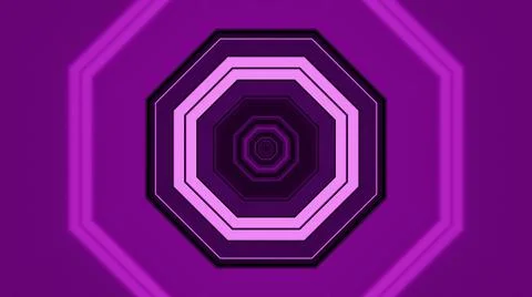 3D rendering of futuristic kaleidoscopic patterns background in vibrant purple Stock Illustration