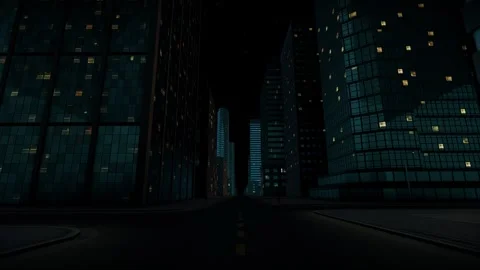 3d rendering of a futuristic virtual reality of an abstract city. Empty quarter Stock Footage 242431665