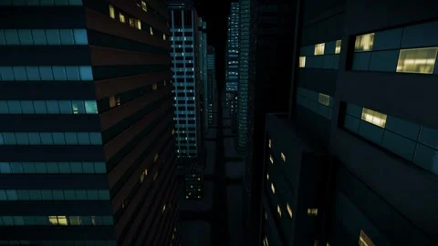 3d rendering of a futuristic virtual reality of an abstract city. Empty quarter Stock Footage 242431671