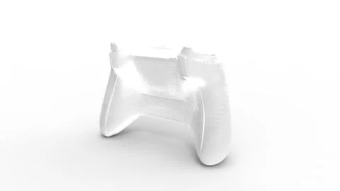 3d rendering of a gamepad isolated in white studio background Stock Illustration
