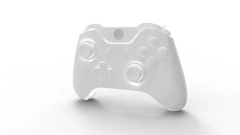 3d rendering of a gamepad isolated in white studio background Stock Illustration