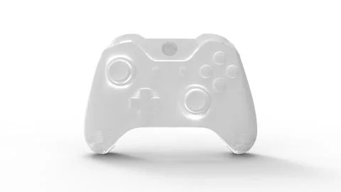 3d rendering of a gamepad isolated in white studio background Stock Illustration