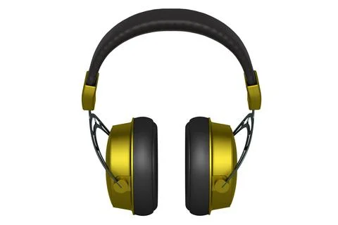 3D rendering of gaming headphones for cloud gaming and streaming Stock Illustration