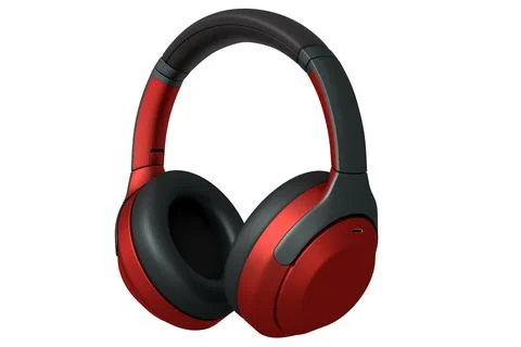 3D rendering of gaming headphones for cloud gaming and streaming Stock Illustration