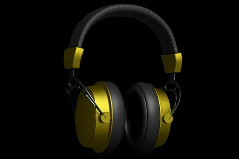 3D rendering of gaming headphones for cloud gaming and streaming Stock Illustration