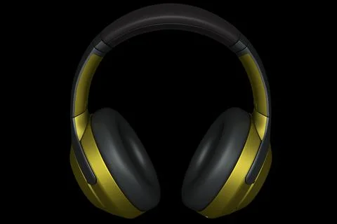 3D rendering of gaming headphones for cloud gaming and streaming Stock Illustration