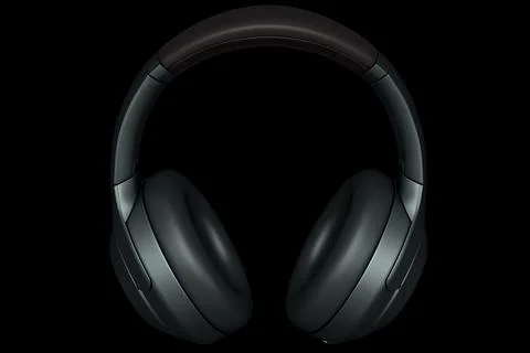 3D rendering of gaming headphones for cloud gaming and streaming Stock Illustration