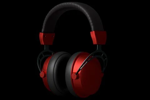 3D rendering of gaming headphones for cloud gaming and streaming Stock Illustration