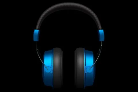3D rendering of gaming headphones for cloud gaming and streaming Stock Illustration