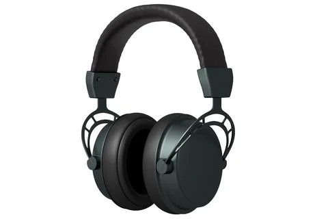 3D rendering of gaming headphones for cloud gaming and streaming Stock Illustration