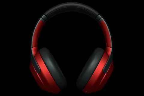 3D rendering of gaming headphones for cloud gaming and streaming Stock Illustration