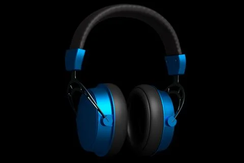 3D rendering of gaming headphones for cloud gaming and streaming Stock Illustration