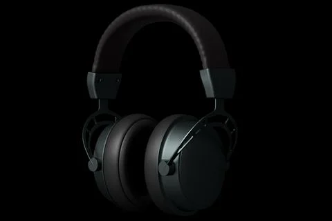 3D rendering of gaming headphones for cloud gaming and streaming Stock Illustration
