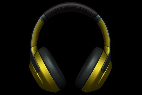 3D rendering of gaming headphones for cloud gaming and streaming Stock Illustration