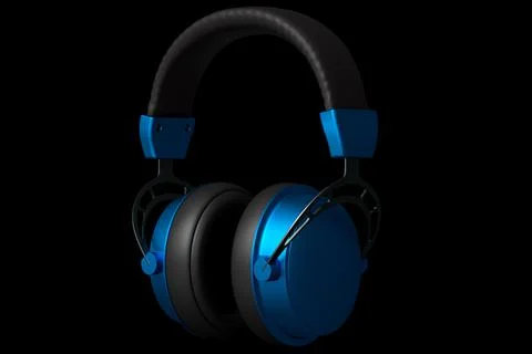 3D rendering of gaming headphones for cloud gaming and streaming Stock Illustration