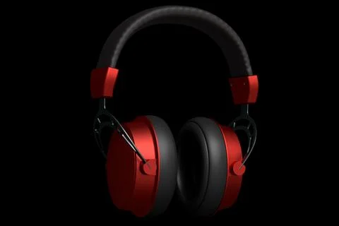 3D rendering of gaming headphones for cloud gaming and streaming Stock Illustration