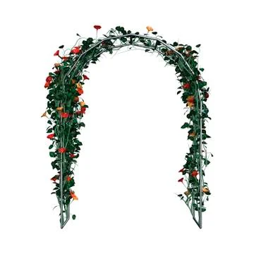 3D Rendering Garden Arbor on White Illustrazione stock