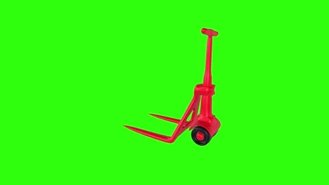3D rendering of a garden tool on a vibrant background Stock-Footage 287882204