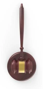 3D rendering gavel Stock Illustration