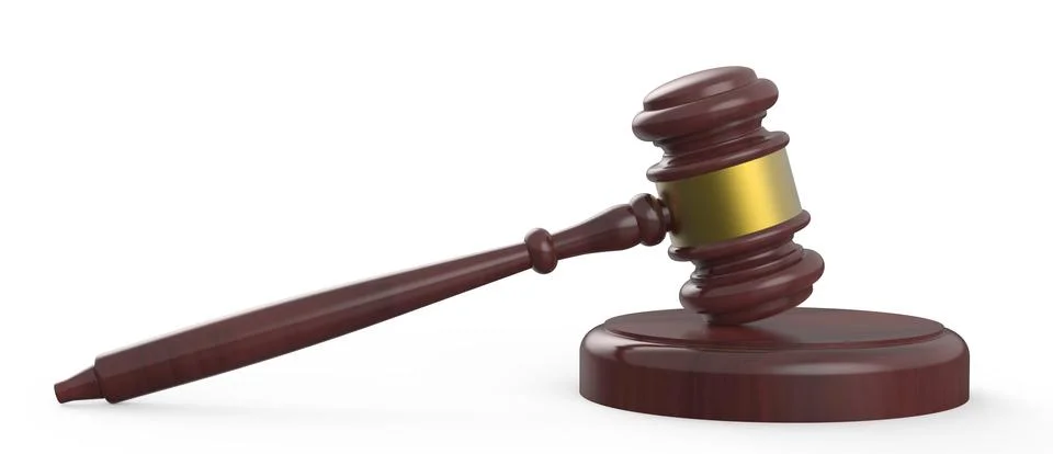 3D rendering gavel イラスト素材