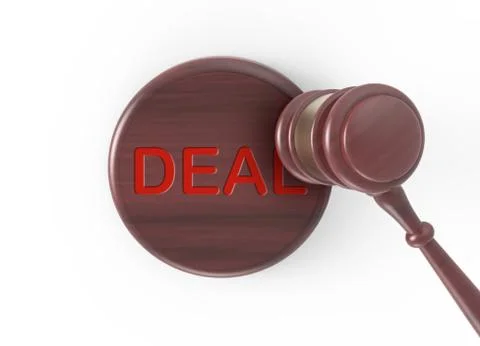3D rendering gavel Stock Illustration