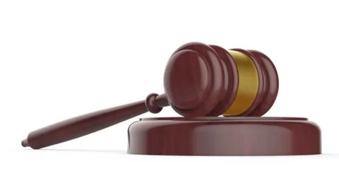 3D rendering gavel イラスト素材