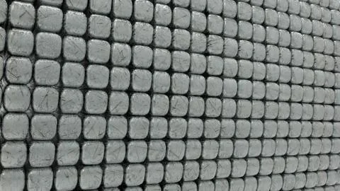 3d rendering of geometic, seamless, simple pattern of cube shapes Illustrazione stock