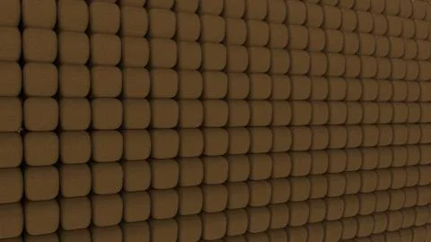 3d rendering of geometic, seamless, simple pattern of cube shapes Stock Illustration