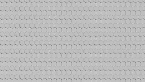 3D rendering of geometric hexagonal abstract background Stock Photos